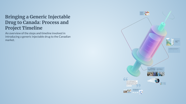 Bringing a Generic Injectable Drug to Canada: Process and Project ...