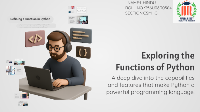 Exploring the Functions of Python by Lakangari Hindu on Prezi