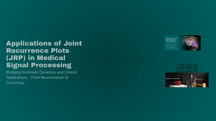 Applications of Joint Recurrence Plots (JRP) in Medical Signal ...