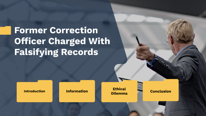 Former Correction Officer Charged For Falsifying Records By Christina