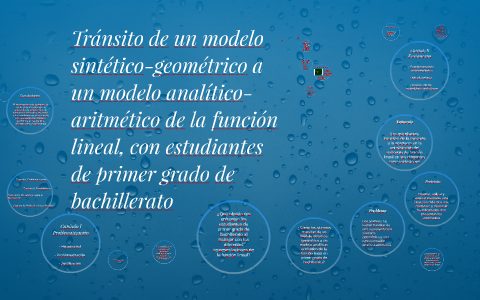 TRÁNSITO DE UN MODELO SINTÉTICO - GEOMÉTRICO A UN MODELO ANA by Erika  Albarrán