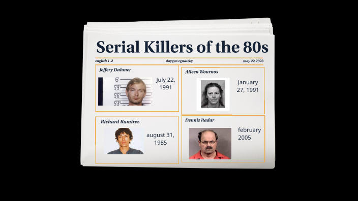 Serial Killers Of The 80s Book By Daygen Egnatzky On Prezi