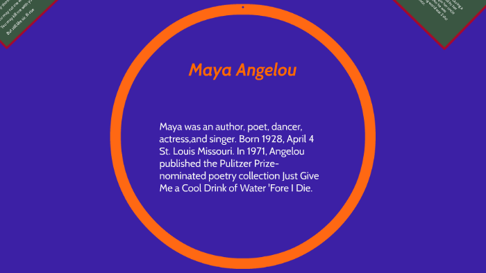 Maya Angelou by taivon franco on Prezi