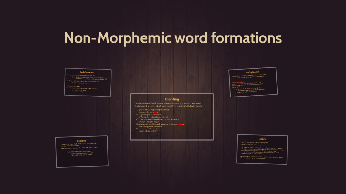Non-Morphemic word formations by Mert Gök on Prezi