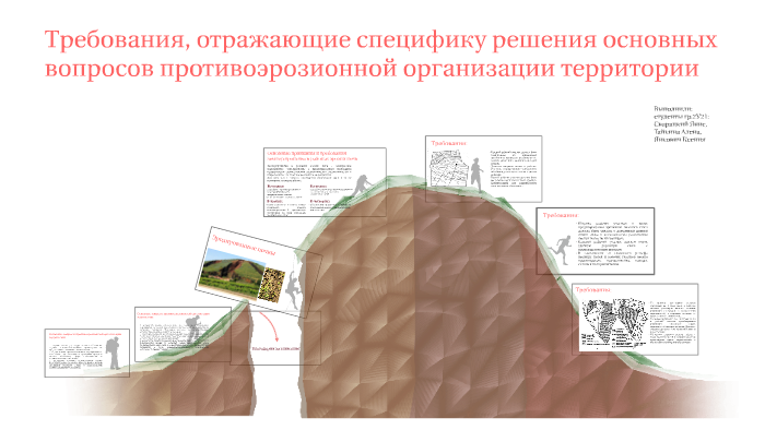 Порядок составления проекта противоэрозионных мероприятий