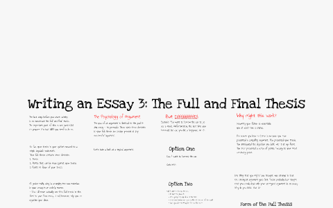 full and final thesis