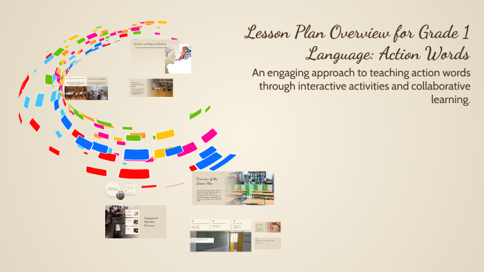 Lesson Plan Overview for Grade 1 Language: Action Words by Joan Ibañez ...