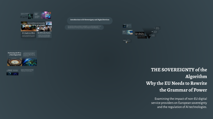 Algorithmics Sovereignty The Sovereignty of the Algorithm - Why the EU Needs to Rewrite the ...