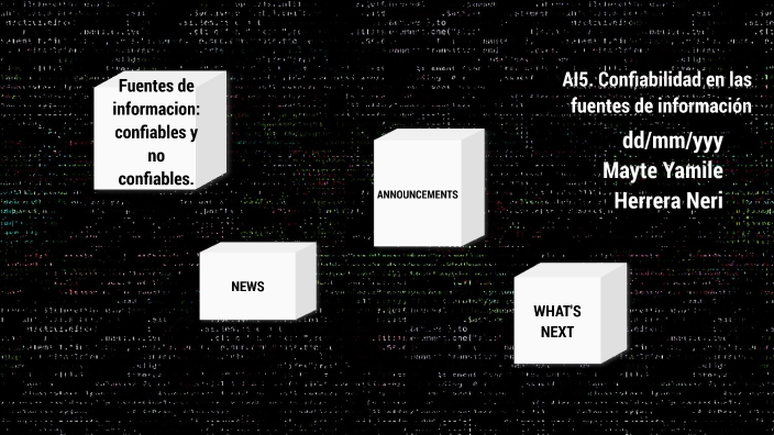 AI5. Confiabilidad en las fuentes de información by Mayte Yamile