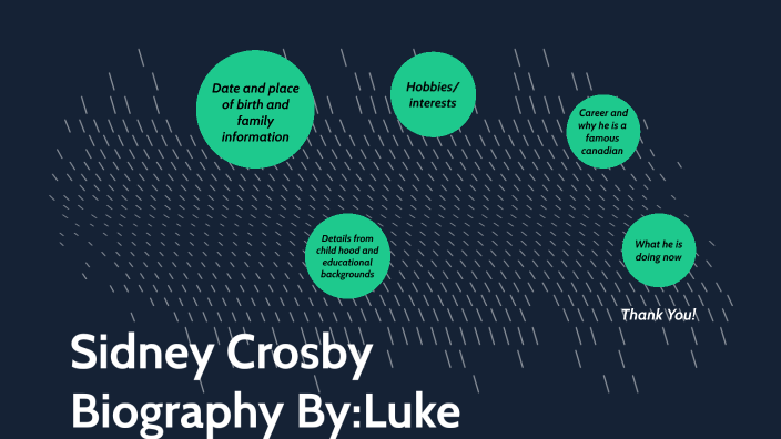 Sidney Crosby Biography by luke1330 luke1330 on Prezi