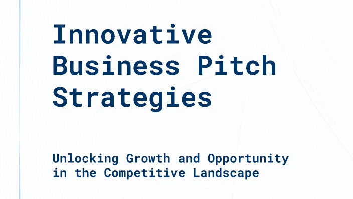 Innovative Business Pitch Strategies by Krishna Consul on Prezi
