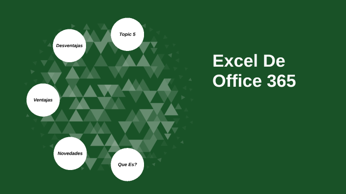 Excel De Office 365 by Josué Eduardo García Ramírez on Prezi