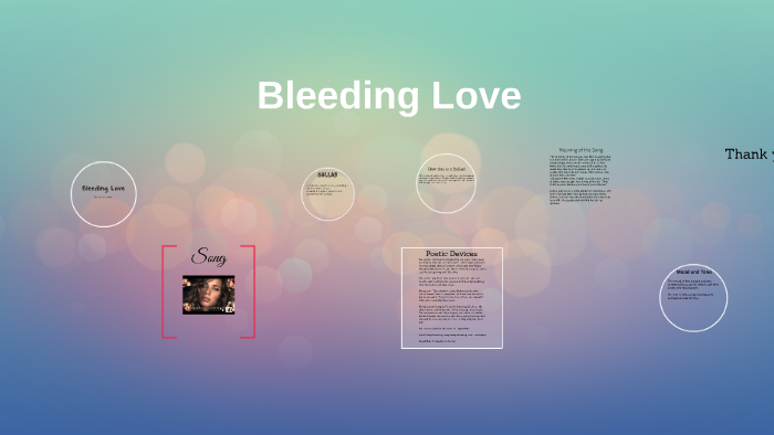 bleeding love song