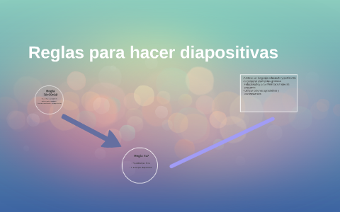 Reglas Para Hacer Diapositivas By On Prezi Next