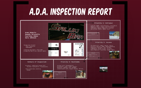 A.D.A. Inspection Report by Aron Roberts on Prezi