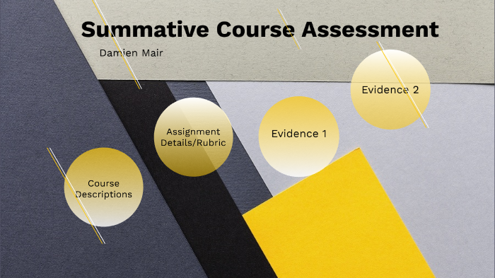 Summative Course Assessment Portfolio by Damien Mair on Prezi