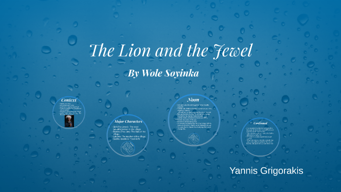 summary of lion and the jewel by wole soyinka