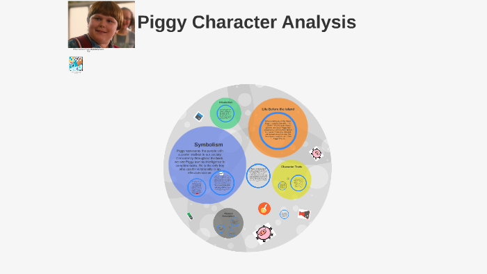 What does piggy represent in lord of the flies image