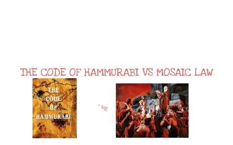 Similarities Between Hammurabi And Mosaic Law