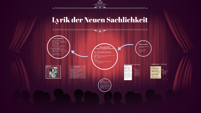 Lyrik Der Neuen Sachlichkeit