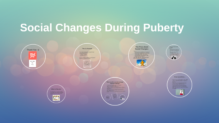 Social Changes During Puberty By