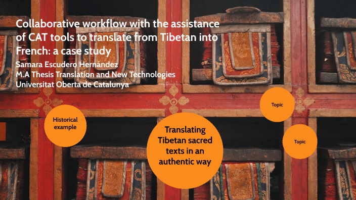 Collaborative workflow with the assistance of CAT tools to translate ...