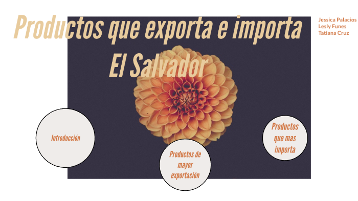 Productos Que Exporta El Salvador By Lesly Portillo On Prezi Next