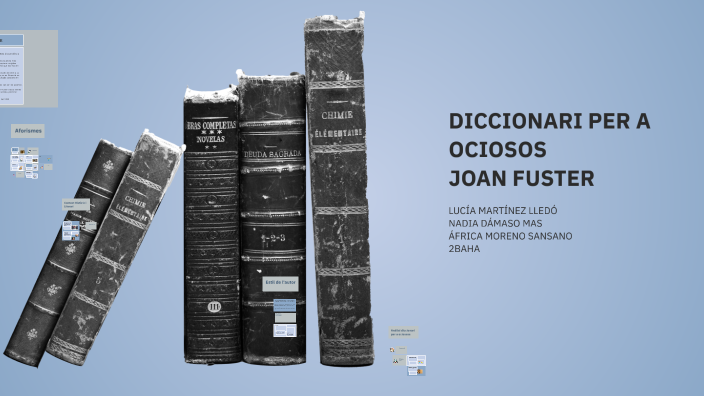 Anàlisi del llibre 'Diccionari per a ociosos' de Joan Fuster by Lucía