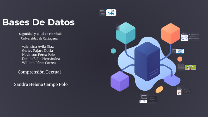 Bases De Datos by 8092610027 VALENTINA AVILA DIA ESTUDUANTE ACTIVO on Prezi