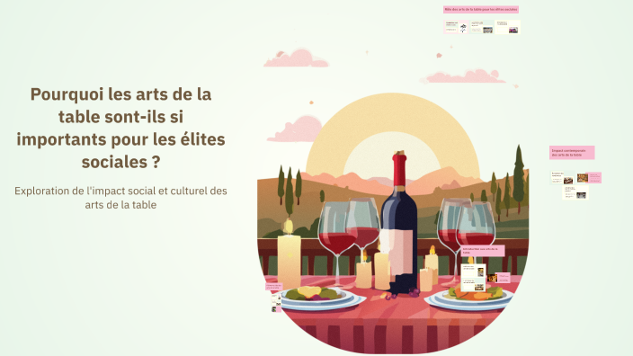 Pourquoi les arts de la table sont-ils si importants pour les élites ...