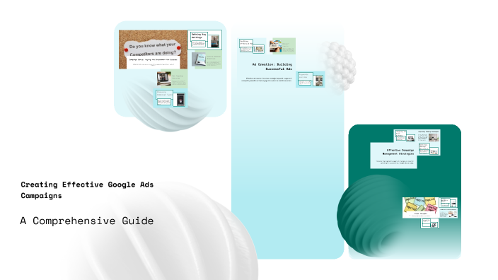Yash Rohilla Creating Effective Google Ads Campaigns by Yash Rohilla on Prezi