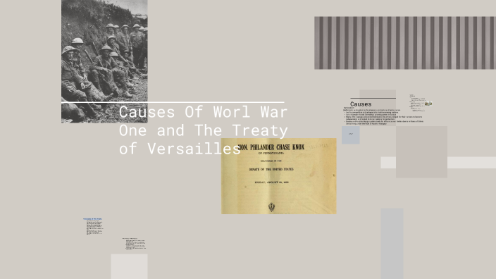 first world war causes results and versailles treaty