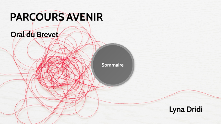 PARCOURS AVENIR By Lyna Dridi On Prezi