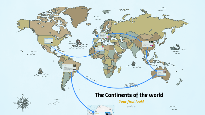 The Continents of the world by Tyler Ambrose