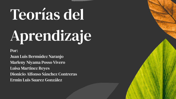 Teorías del Aprendizaje by ERMIN LUIS SUAREZ GONZALEZ on Prezi