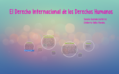 El Derecho Internacional de los Derechos Humanos by Sandra Guzman on Prezi