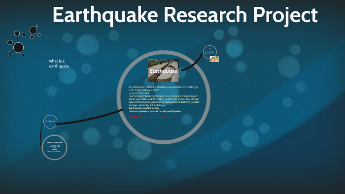 earthquake research project