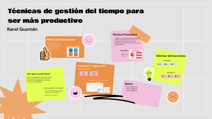 Técnicas de gestión del tiempo para ser más productivo by Karol Guzman ...