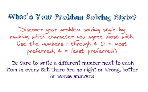 problem solving style example