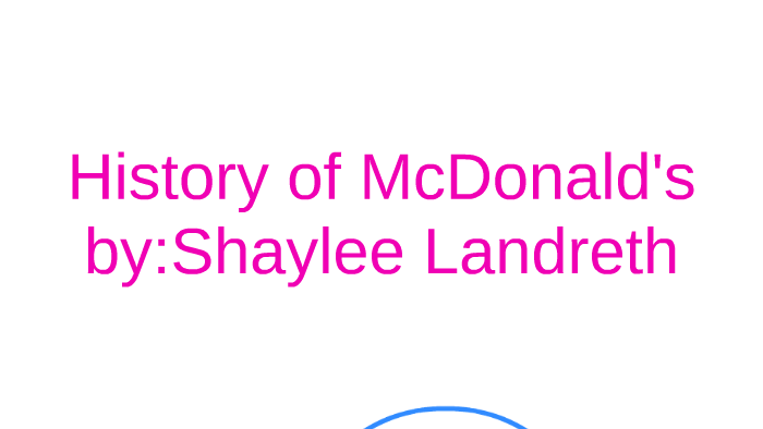 History of Mcdonalds by shaylee landreth on Prezi