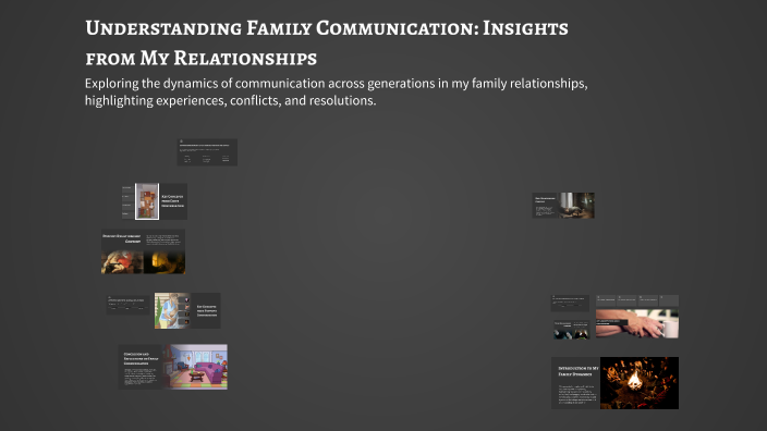 Understanding Family Communication: Insights from My Relationships by ...