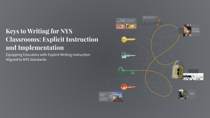 Keys to Writing for NYS Classrooms: Explicit Instruction and ...