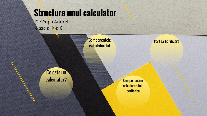 Structura unui calculator by Andrei Popa