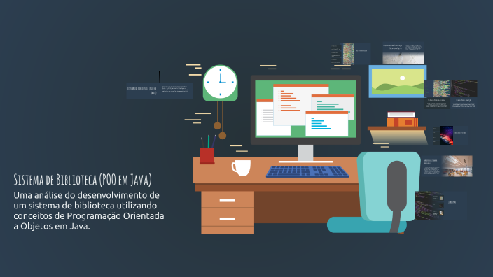 Sistema de Biblioteca (POO em Java) by Tayná Nunes on Prezi
