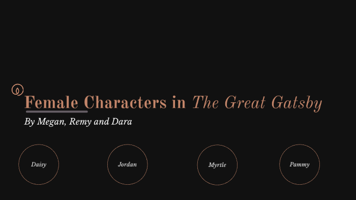 the great gatsby female characters essay