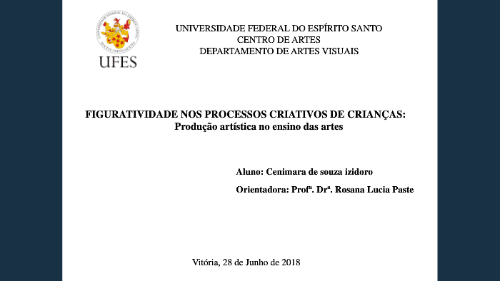 FIGURATIVIDADE NOS PROCESSOS CRIATIVOS DE CRIANÇAS: by cenimara izidoro ...