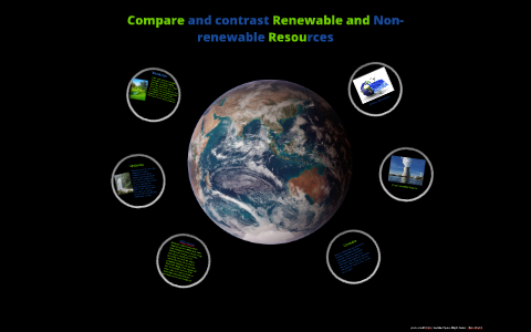 comparison between renewable and nonrenewable resources