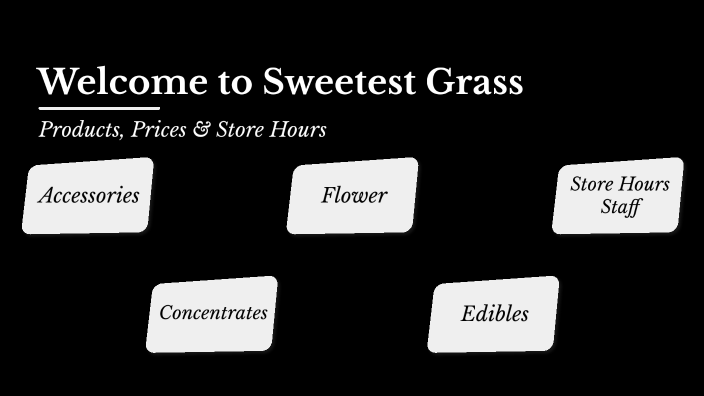 SWEETEST GRASS MENU by Cree Fredrickson on Prezi