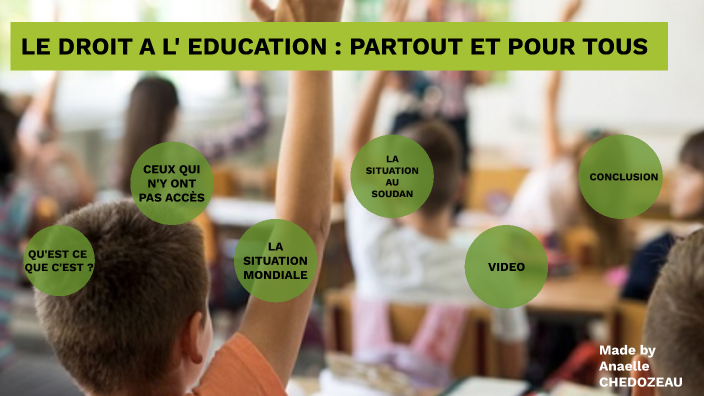 Exposé droit à l'éducation by Anaelle CHEDOZEAU on Prezi