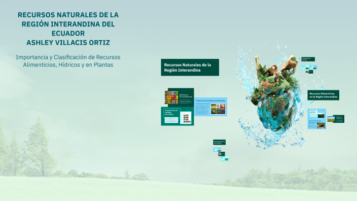 RECURSOS NATURALES DE LA REGIÓN INTERANDINA DEL ECUADOR by Nataly Ortiz ...